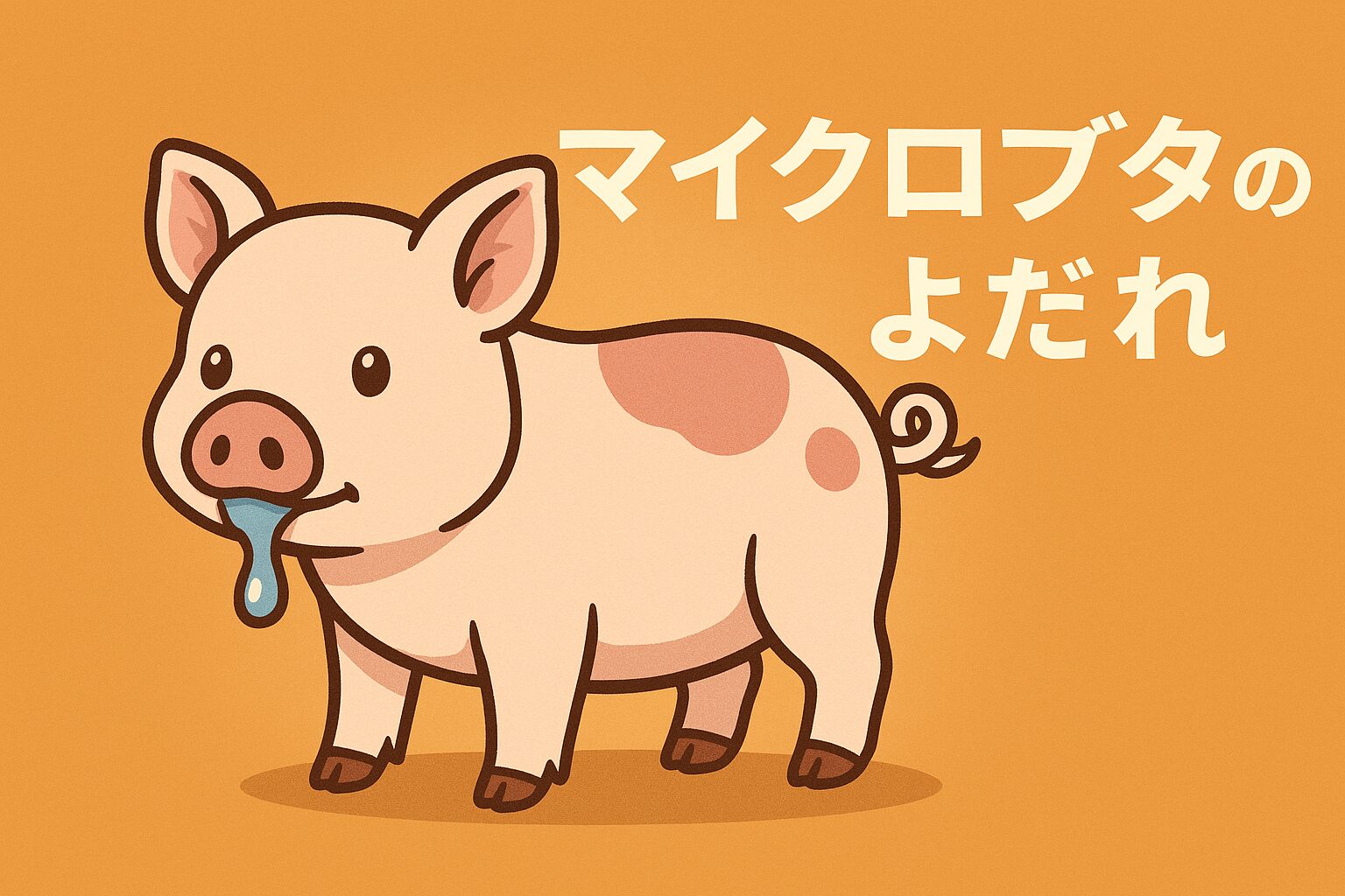 マイクロブタのよだれが多い理由】よだれを受け入れつつ快適に過ごす ...